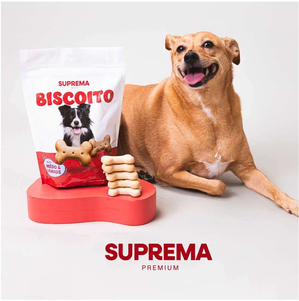Biscoito Suprema para Cães Adultos Porte Médio e Grande - 1Kg