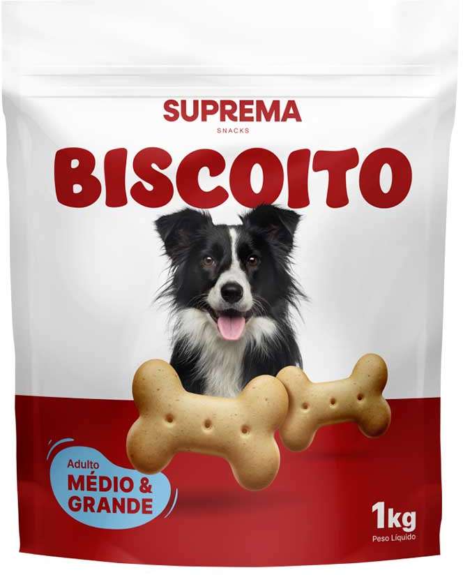 Biscoito Suprema para Cães Adultos Porte Médio e Grande - 1Kg