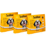Kit Coleira MSD Scalibor Antiparasitas para Cães - 3 Unidades de 65 cm