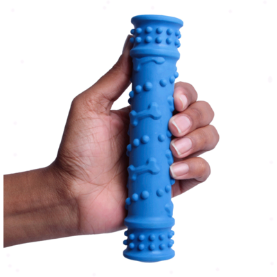 Brinquedo Kroco Mordedor Massageador Azul para Cães