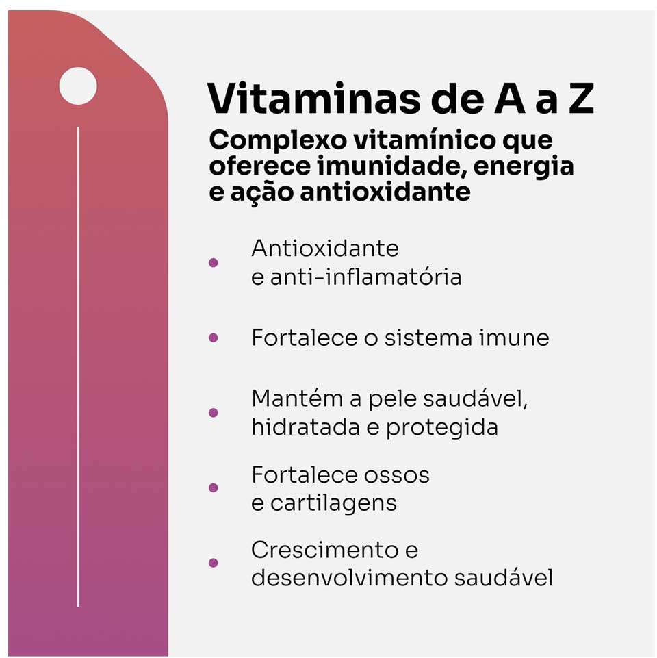 Suplemento Vitz Pet Vitaminas de A a Z Sabor Carne 1500 mg para Cães e Gatos - 30 Cápsulas