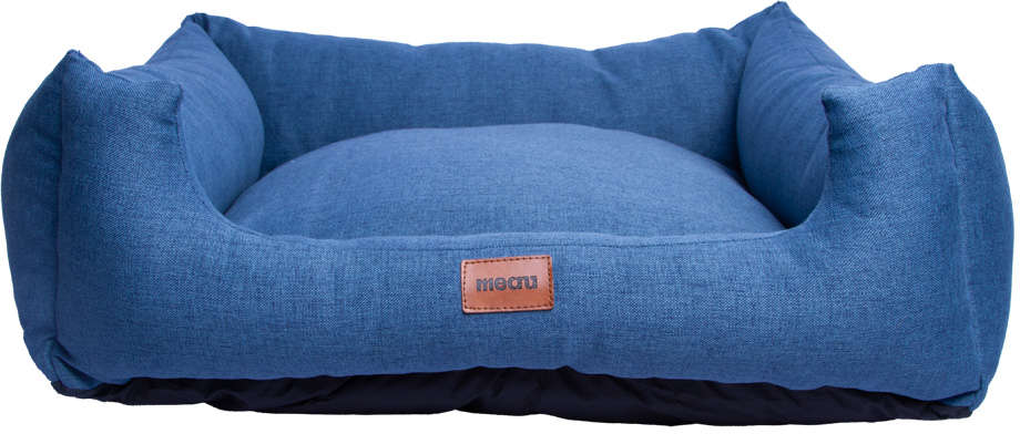 Cama Meau Quadrada Conforto Azul - Tam. P