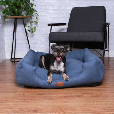 Cama Meau Quadrada Conforto Azul