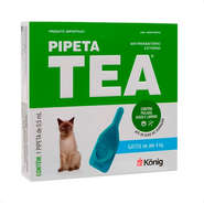 Antiparasitário Externo TEA Pipeta Até 4Kg 0,5 mL para Gatos - 1 Pipeta