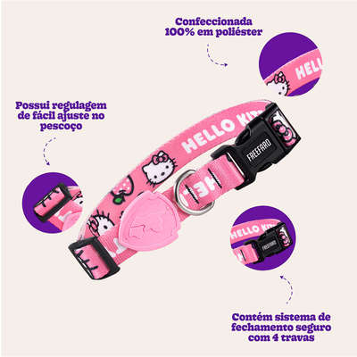 Coleira Freefaro Hello Kitty para Cães