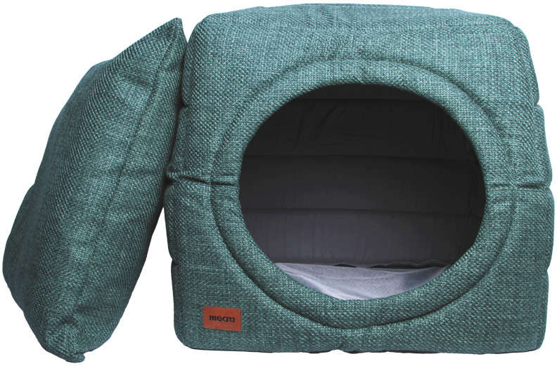Cama Meau Toca Iglu Premium Verde Musgo - Tam. P
