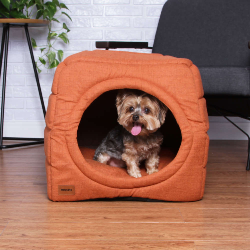 Cama Meau Toca Iglu Premium Terracota - Tam. P