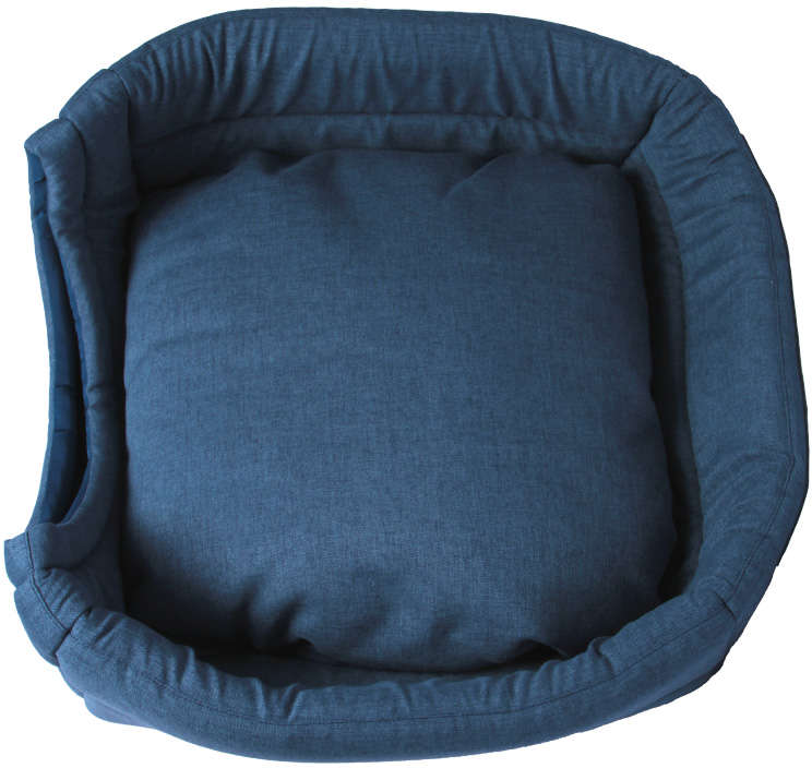 Cama Meau Toca Iglu Premium Azul - Tam. P