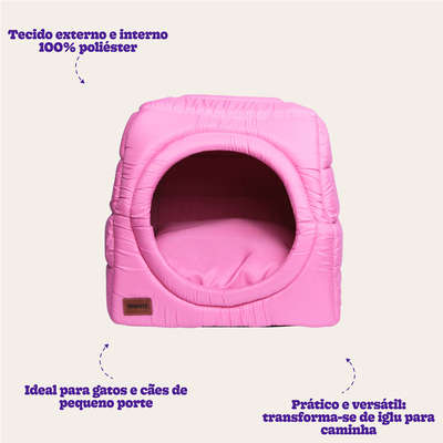 Cama Meau Toca Iglu Rosa
