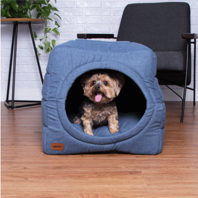 Cama Meau Toca Iglu Premium Azul