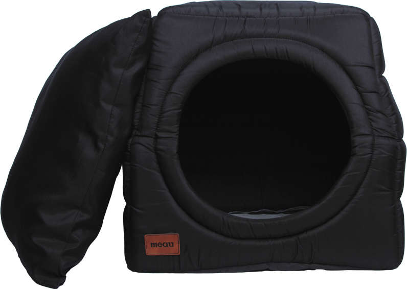 Cama Meau Toca Iglu Preto - Tam. P