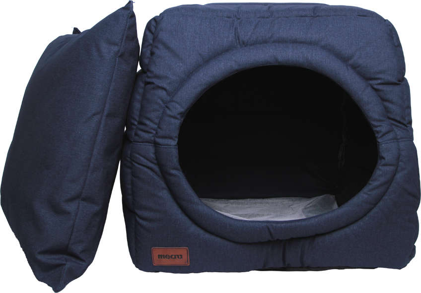 Cama Meau Toca Iglu Impermeável Azul Marinho - Tam. P