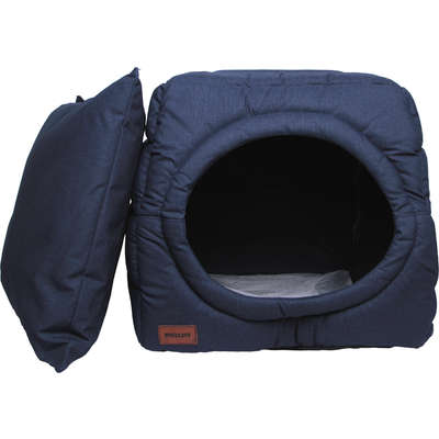 Cama Meau Toca Iglu Impermeável Azul Marinho