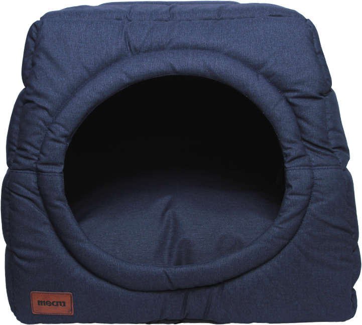 Cama Meau Toca Iglu Impermeável Azul Marinho - Tam. P