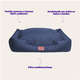 Cama Meau Retangular Impermeável Azul Marinho