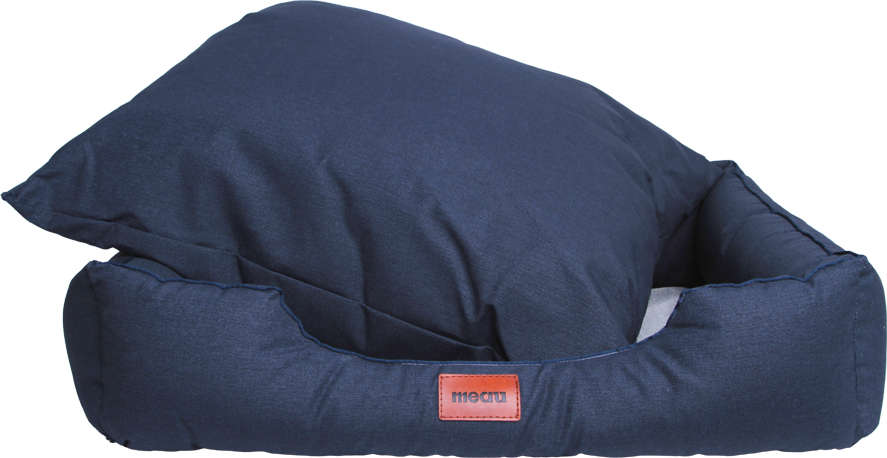 Cama Meau Retangular Impermeável Azul Marinho - Tam. P