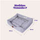 Cama Meau Retangular Cinza