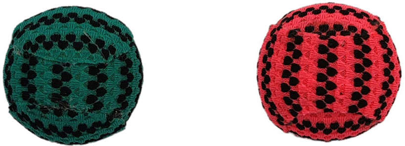Bolinha Kroco para Gatos Vermelha e Verde - 2 Unidades