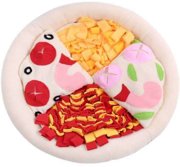 Brinquedo Tapete Interativo Kroco Pizza para Cães e Gatos - Tam. G