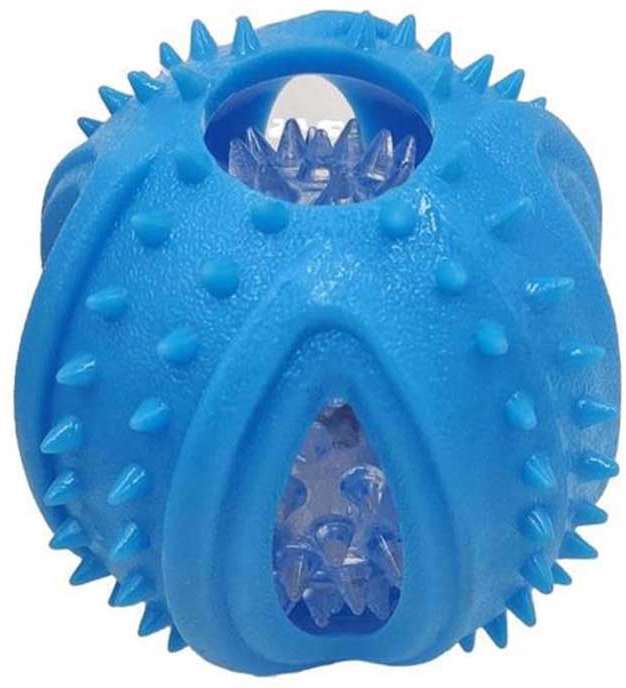Bola com Luz Piscante Kroco Azul para Cães - Tam. G