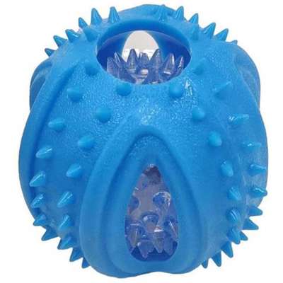 Bola com Luz Piscante Kroco Azul para Cães - Tam. G