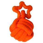 Brinquedo Bola com Mordedor Kroco Laranja para Cães - Tam. Único