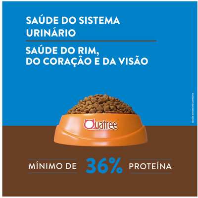 Ração Seca Quatree Supreme 7 + Salmão e Frango para Gatos idosos Castrados