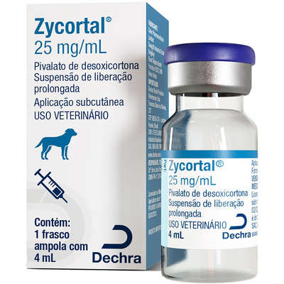 Suspensão Injetável Dechra Zycortal 25mg/ml Para Cães