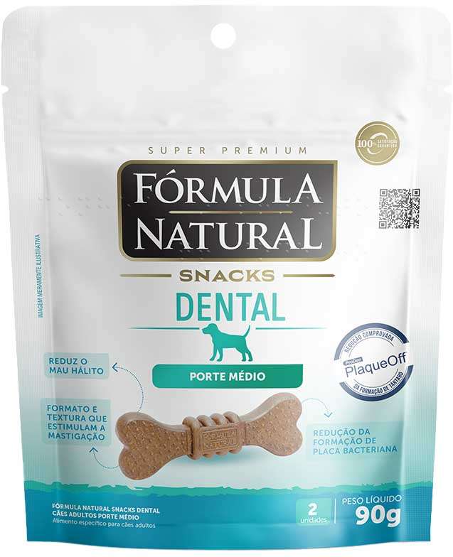 Snack Formula Natural Dental para Cães Porte Médio - 90 g