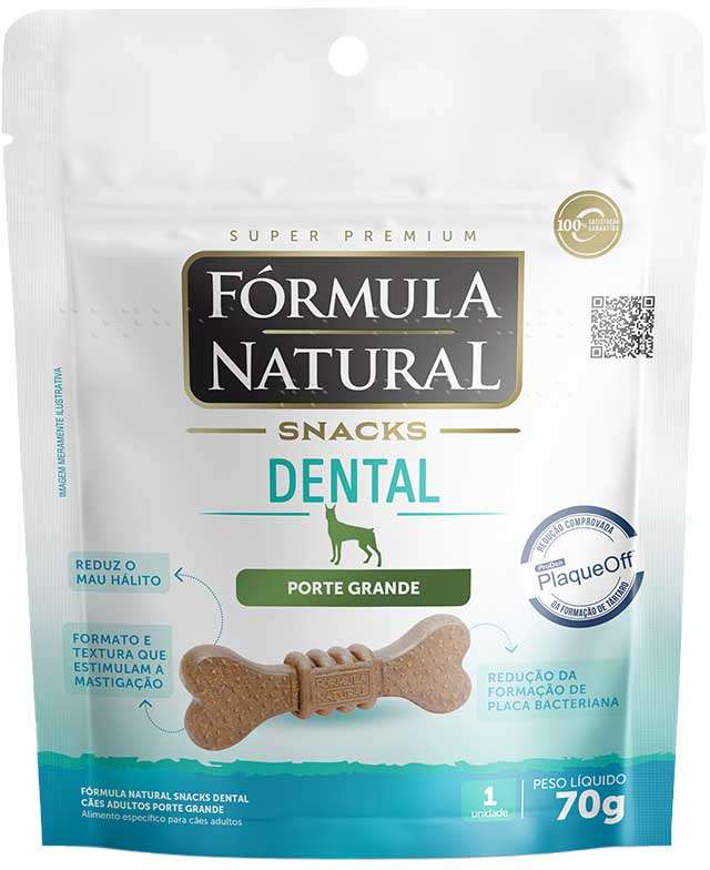 Snack Formula Natural Dental para Cães Porte Grande - 70 g