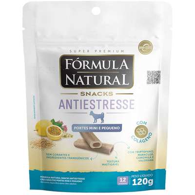 Snack Formula Natural Antiestresse para Cães Porte Mini e Pequeno