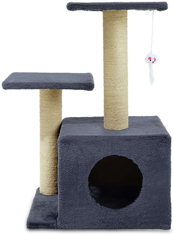 Brinquedo Arranhador Torre Dupla com Toca - Tam. Único