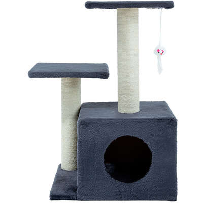 Brinquedo Arranhador Torre Dupla com Toca