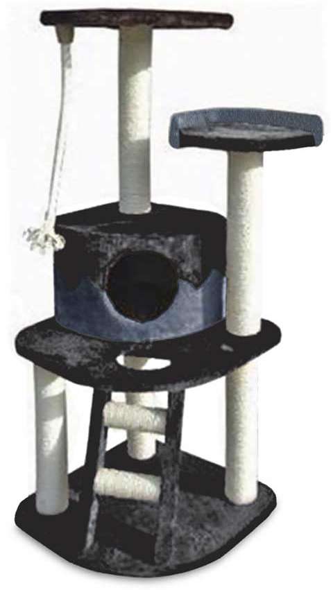 Brinquedo Arranhador Torre 3 Andares com Escada - Tam. Único