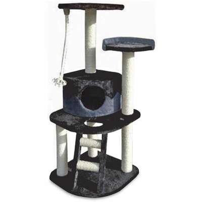 Brinquedo Arranhador Torre 3 Andares com Escada