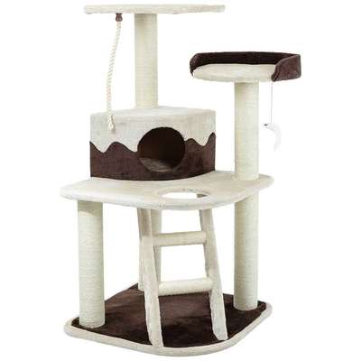 Brinquedo Arranhador Torre 3 Andares com Escada