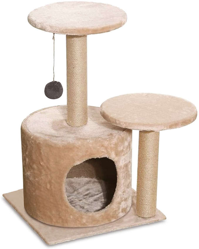 Brinquedo Arranhador Torre Dupla com Toca Roma - Tam. Único