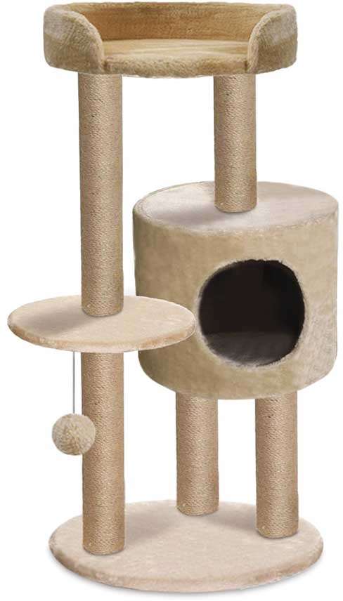 Brinquedo Arranhador Torre Dupla com Toca Veneza - Tam. Único