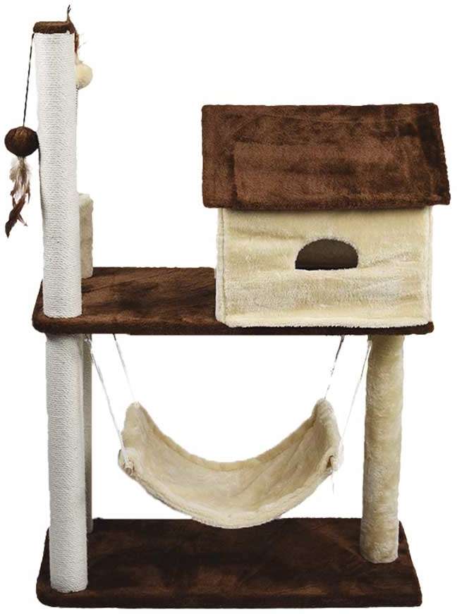Brinquedo Arranhador Casinha com Rede - Tam. Único