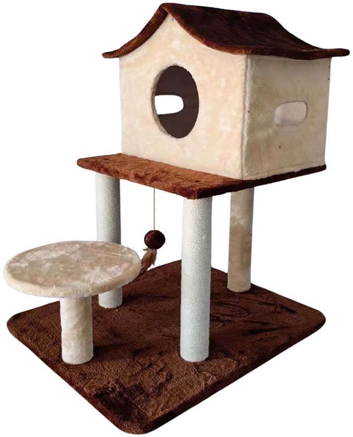 Brinquedo Arranhador Casinha com Base - Tam. Único