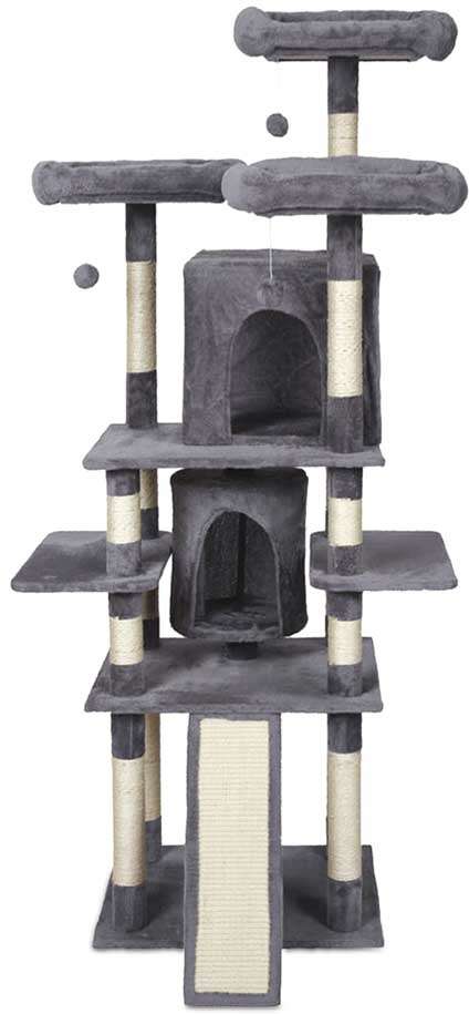 Brinquedo Arranhador Castelo com 8 Bases e Toca - Tam. Único