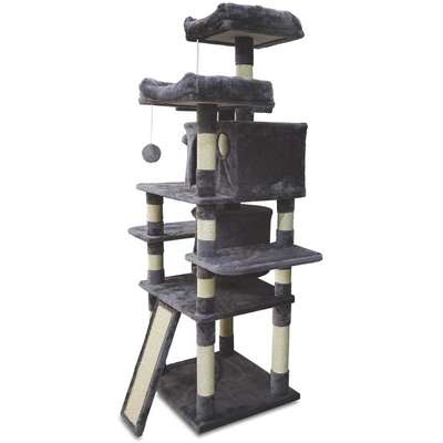 Brinquedo Arranhador Castelo com 8 Bases e Toca