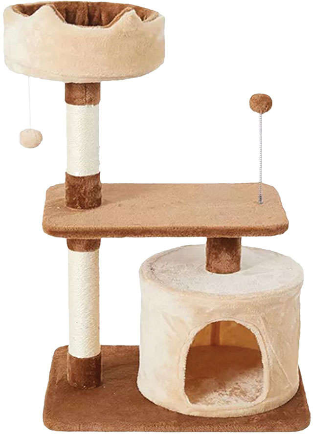 Brinquedo Arranhador Toca e Torre com Base Paris - Tam. Único