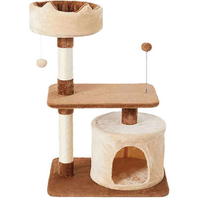 Brinquedo Arranhador Toca e Torre com Base Paris