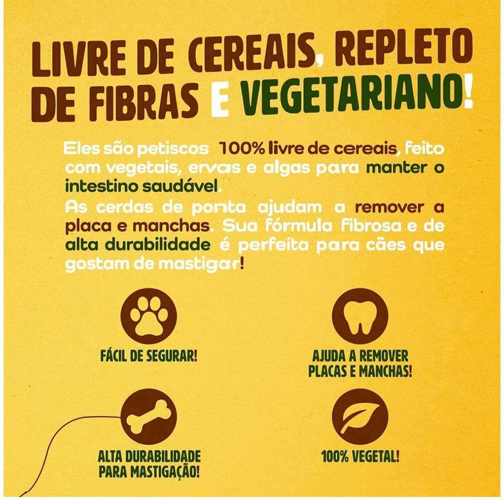Petisco Dentalight Vital Fiber Brush Medium para Cães - 70 g