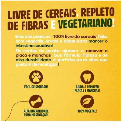 Petisco Dentalight Vital Fiber Brush Medium para Cães