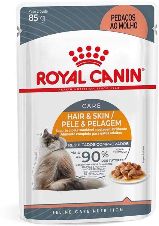 Ração Úmida Royal Canin Hair & Skin para Gatos - 85 g