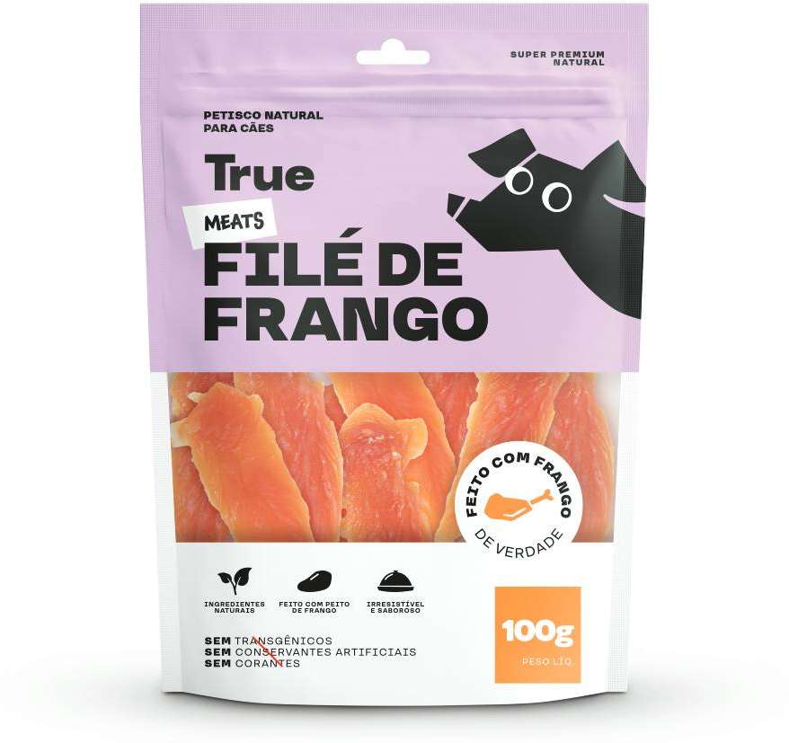 Petisco Natural True Meats Filé de Frango para Cães - 100g