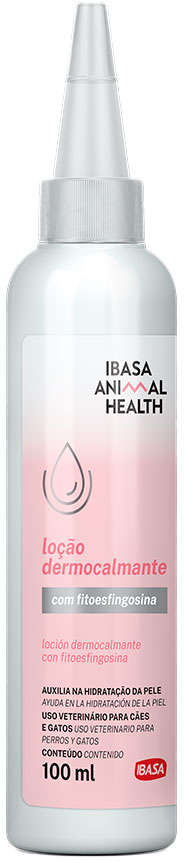 Loção Ibasa Dermocalmente para Cães e Gatos - 100 mL