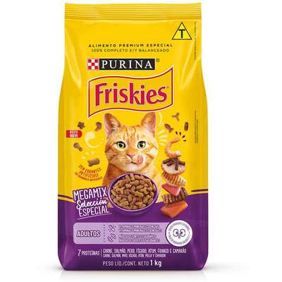 Ração Seca Nestlé Purina Friskies Megamix para Gatos Adultos